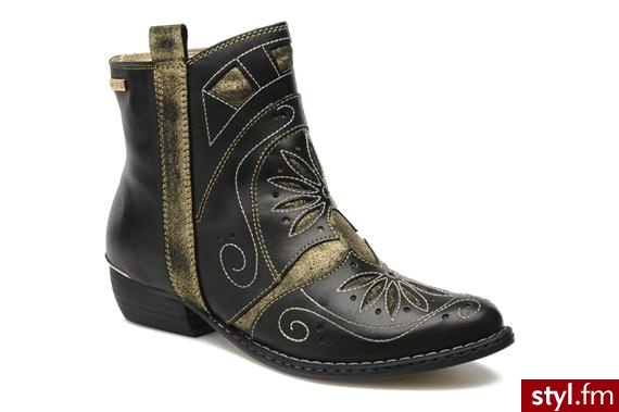 Pikolinos Kowbojki GOLD LTD Vera 929-7003 Czarny - Pozostałe Buty Moda