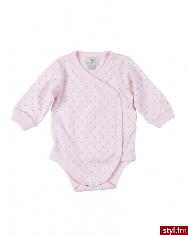 Livly Body Saturday Różowe W Złote Kropeczki Lss13032105Bpg - Body Bielizna Moda