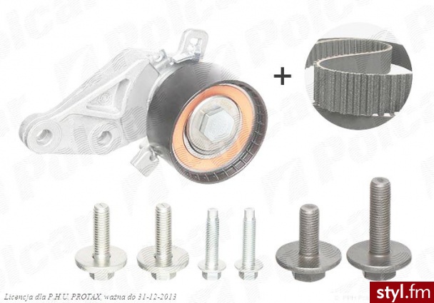 zestaw rolek z paskiem VOLVO/S40, 10.2003-/V50, 04.2004-/ (1672143) - Paski Dodatki Moda