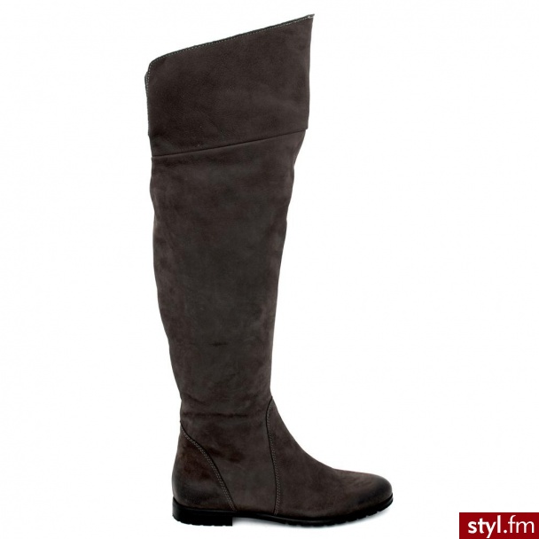 Venezia KOZAKI OCIEPLANE 300B NAB GRIG - Kozaki Buty Moda