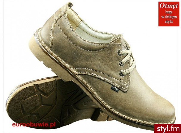 OTMĘT Obuwie Casual Półbuty OT-446-CP-E Beżowy - Półbuty Buty Moda