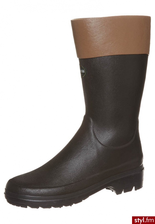 Le Chameau CLAN RUBBER Oficerki brązowy - Kozaki Buty Moda