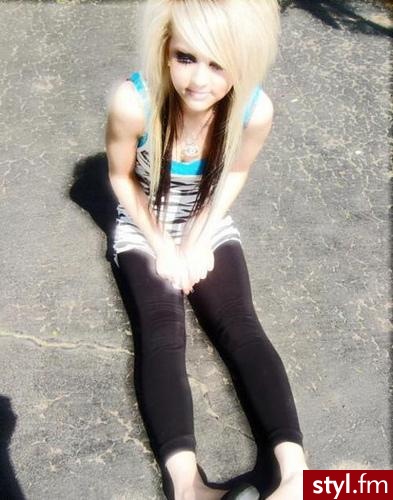 EMO Alternatywne Średnie Fryzury