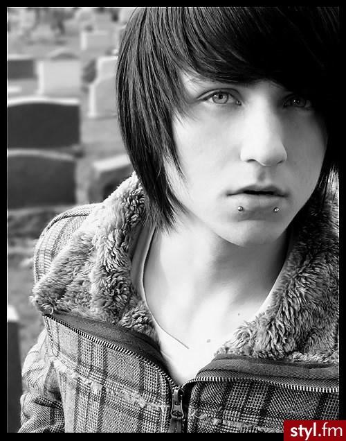 EMO Alternatywne Średnie Fryzury