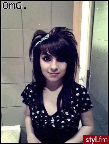 EMO Alternatywne Średnie Fryzury