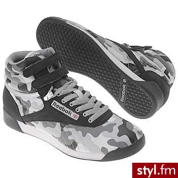 reebok Freestyle Hi Camo - Pozostałe Buty Moda