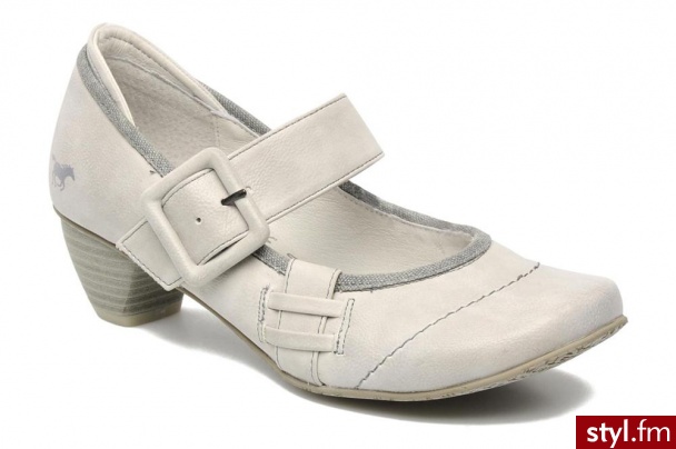 MUSTANG SHOES CZÓŁENKA POLLY BY (Szary) - Czółenka Buty Moda