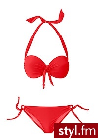Bonprix Bikini na fiszbinach koralowy 968283_214 - Na plażę Bielizna Moda