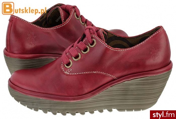 FLY London buty Yia Red (P500324006) - Koturny Buty Moda