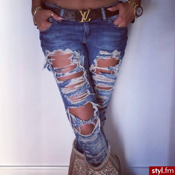 Jeansy Spodnie Moda
