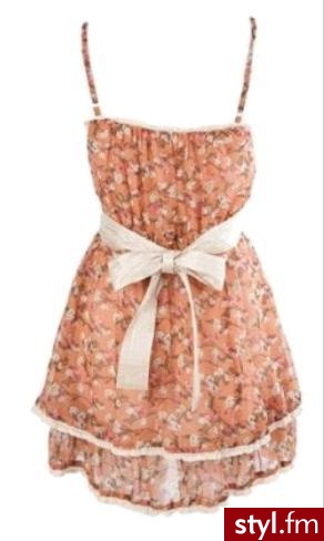 kwiecista sukienka - Pozostałe Ciuchy Moda
