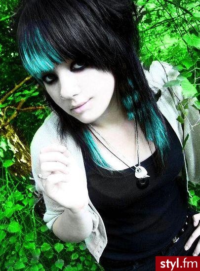 EMO Alternatywne Średnie Fryzury