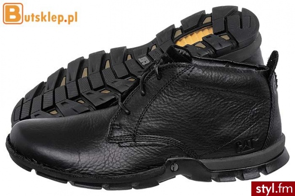 Caterpillar buty Blaxland Mid (P715341) Półbuty Czarny - Półbuty Buty Moda