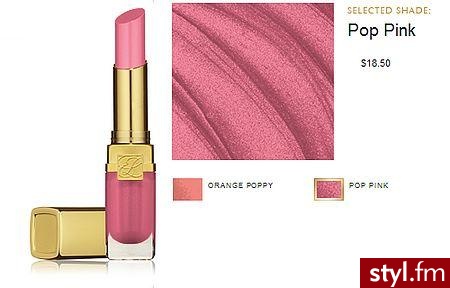 Błyszczyk Pure Color Gloss Stick w kolorach Orange Poppy i Pop Pink.. Formuła błyszczyku wygładza usta i sprawia, że z czasem stają się one pełniejsze.
Cena: 136zł. - Makijaże