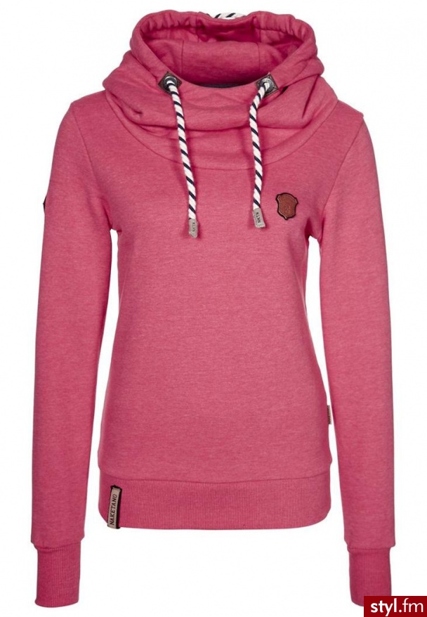 Naketano SCHMIERLAPPEN II Bluza z kapturem czerwony (1331-0210) - Bluzy Ciuchy Moda