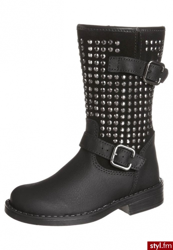 STUPS Kowbojki i Buty motocyklowe czarny (MK2031D3I) - Pozostałe Buty Moda