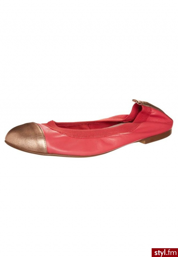 Taupage Baleriny czerwony - Balerinki Buty Moda