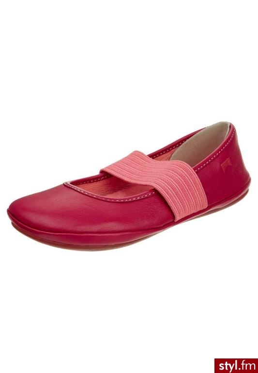 Camper RIGHT Baleriny z zapięciem czerwony - Balerinki Buty Moda