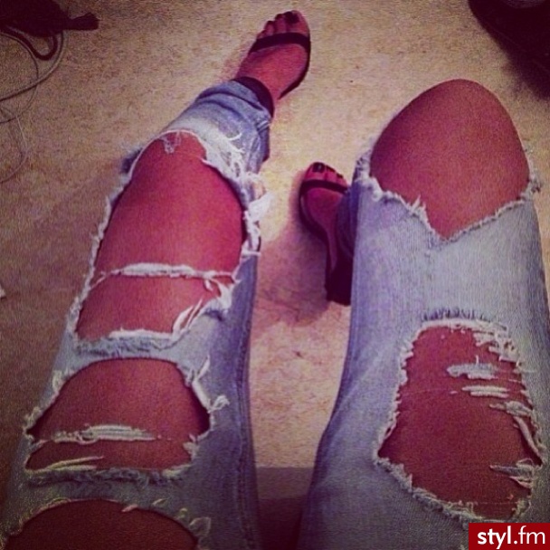 Jeansy Spodnie Moda