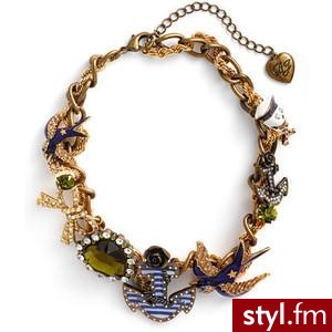Betsey Johnson 'In the Navy' Torsade Necklace - Polyvore. Pobrano ze strony: http://www.polyvore.com/betsey_johnson_in_navy_torsade/thing?id=29280510 - Pozostałe Dodatki Moda