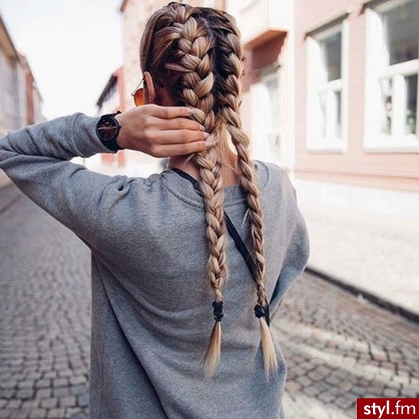 Blond Warkocze Kręcone Na co dzień Długie Fryzury