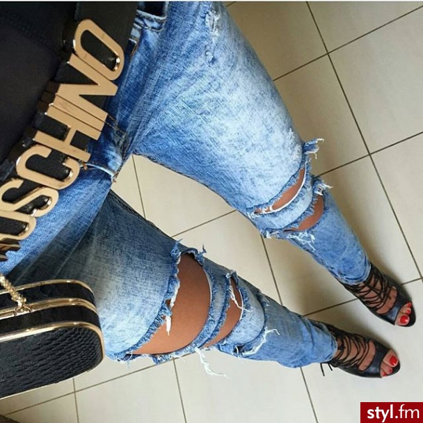 Jeansy Spodnie Moda