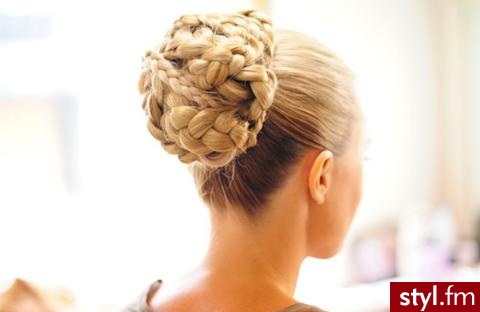Blond Kok Proste Wieczorowe Długie Fryzury