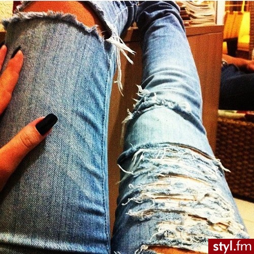 Jeansy Spodnie Moda