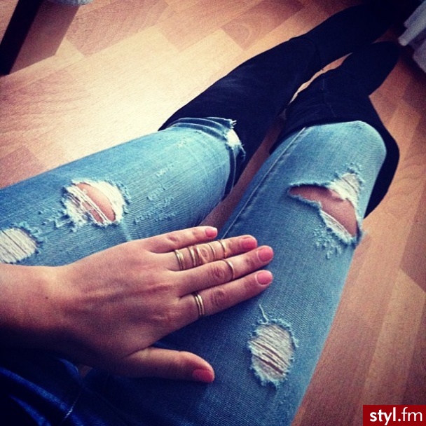 Jeansy Spodnie Moda