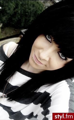 EMO Alternatywne Średnie Fryzury