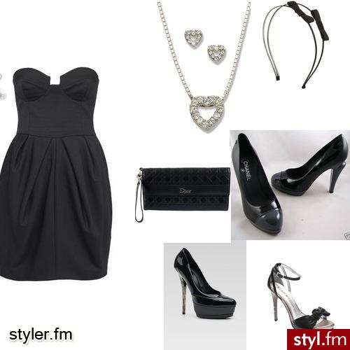 Randka z Małą Czarną. Mała Czarna, torebka Dior, buty Chanel... - Styler
