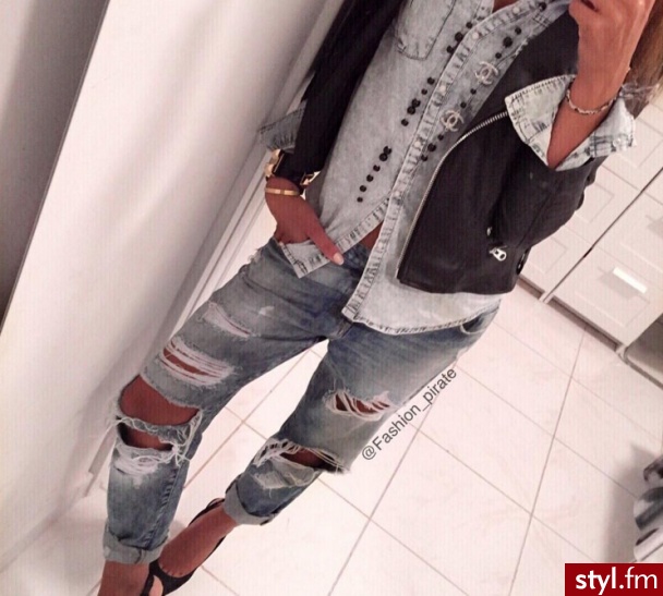 Jeansy Spodnie Moda