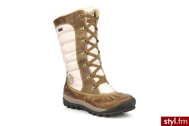 Timberland PÓŁBUTY I BOTKI TALL LACE DUCK BOOT BY TIMBERLAND (Brązowy) - Botki Buty Moda