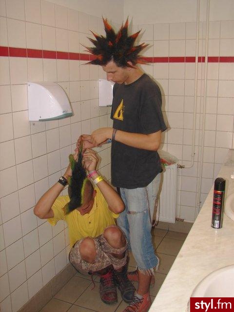 Punk Rock Alternatywne Średnie Fryzury