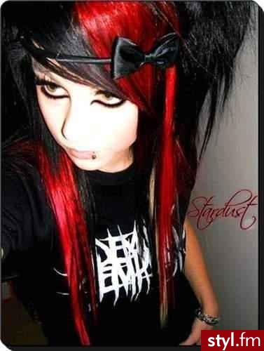 EMO Alternatywne Średnie Fryzury