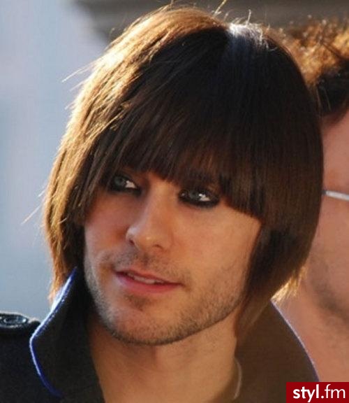 jared leto - Średnie Męskie Fryzury