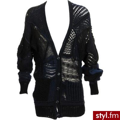 Clare Tough Oversized patchwork cardigan - Polyvore. Pobrano ze strony: http://www.polyvore.com/clare_tough_oversized_patchwork_cardigan/thing?id=21943771 - Pozostałe Ciuchy Moda