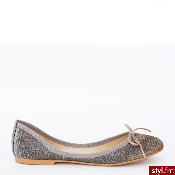 Venezia BALERINY SOFIA M BRONZ - Balerinki Buty Moda