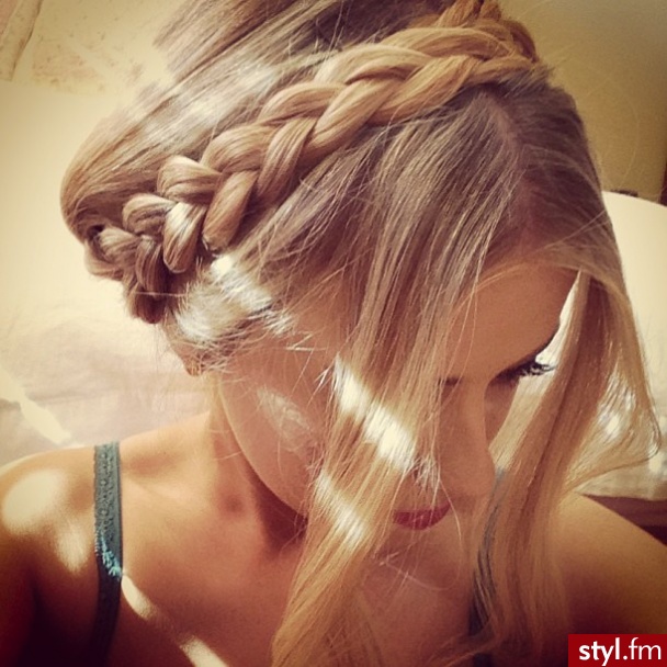 Blond Warkocze Proste Na co dzień Długie Fryzury