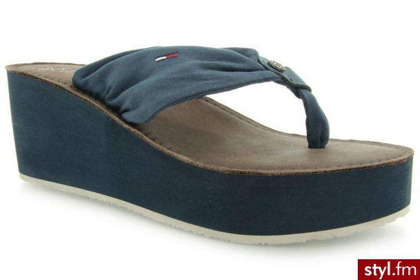 Hilfiger Denim SAND 2A MIDNIGHT - Klapki Buty Moda