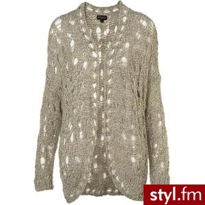 Knitted Hole Cardigan - TopShop - Polyvore. Pobrano ze strony: http://www.polyvore.com/knitted_hole_cardigan/thing?id=14165836 - Pozostałe Ciuchy Moda