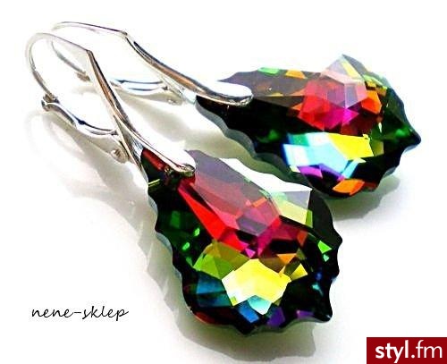 SWAROVSKI~BAROQUE VITRAIL LIGHT~KOLCZYKI~ PROMOCJA (1034218366) - Aukcje internetowe Allegro. Pobrano ze strony: http://allegro.pl/item1034218366_swarovski_baroque_vitrail_light_kolczyki_promocja.html - Pozostałe Dodatki Moda