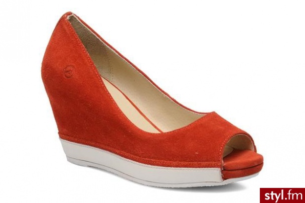 Bronx Koturny BX432 by (Pomarańczowy) - Koturny Buty Moda