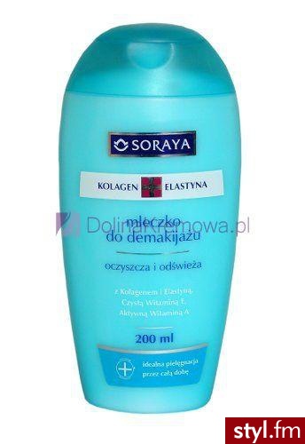 SORAYA KOLAGEN I ELASTYNA Oczyszczające mleczko do demakijażu 200 ml - Emu Buty Moda