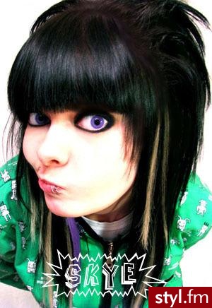 EMO Alternatywne Średnie Fryzury