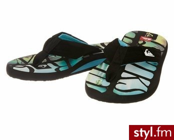 Quiksilver Japonki męskie QUILTED CUSH, multikolor, roz. 42 - Klapki Buty Moda