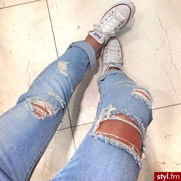 Jeansy Spodnie Moda