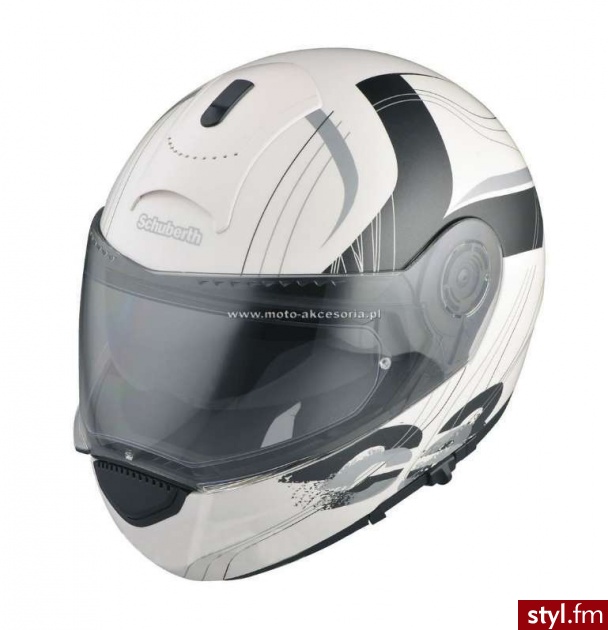 Schuberth Kask Szczękowy C3 Biały Dekorowany Połysk - Pozostałe Buty Moda