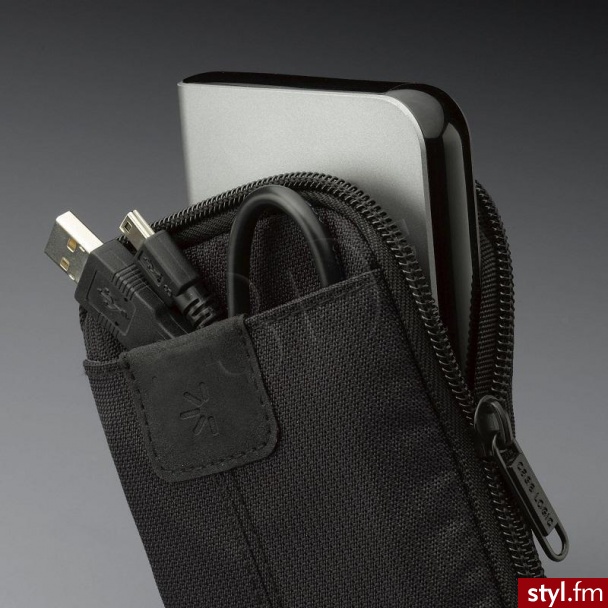 Case logic Etui do dysku 2.5'' VHS101 czarne - Portfele i etui Dodatki Moda