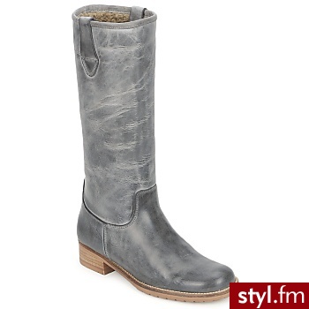 Jopper BUTY OLIVAT SzARY-NIEBIESKI - Kozaki Buty Moda
